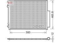 Condenser, air conditioner DCN01025 Denso