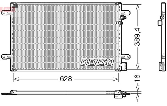 Condenser, air conditioner DCN02037 Denso