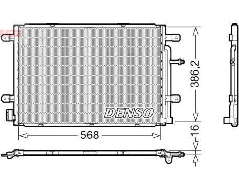 Condenser, air conditioner DCN02039 Denso