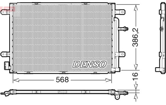 Condenser, air conditioner DCN02039 Denso