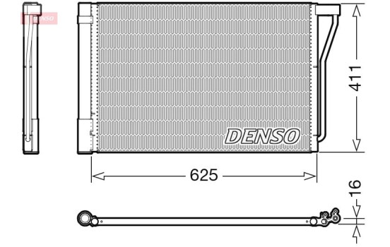 Condenser, air conditioner DCN05022 Denso