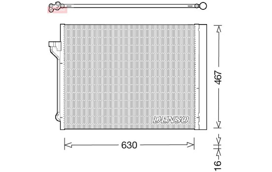 Condenser, air conditioner DCN05029 Denso