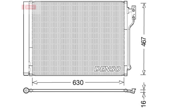 Condenser, air conditioner DCN05031 Denso