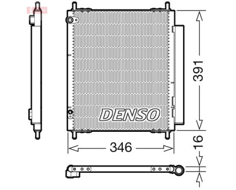 Condenser, air conditioner DCN07003 Denso