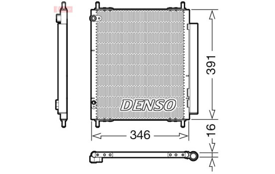 Condenser, air conditioner DCN07003 Denso