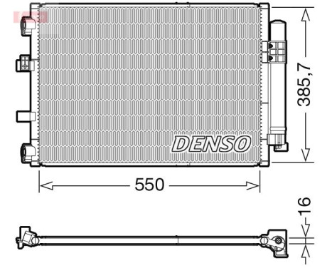 Condenser, air conditioner DCN10043 Denso