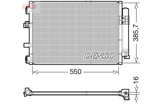 Condenser, air conditioner DCN10043 Denso