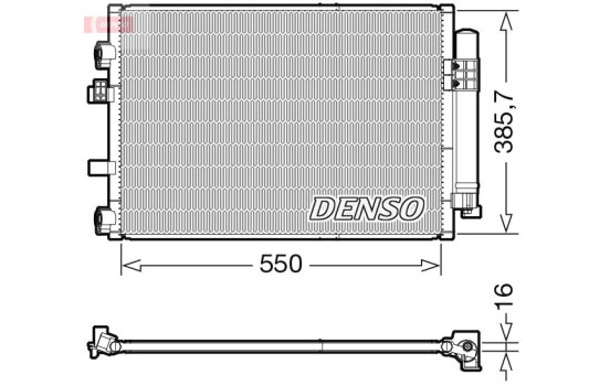 Condenser, air conditioner DCN10044 Denso