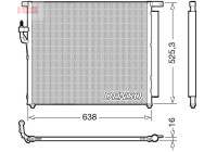 Condenser, air conditioner DCN10049 Denso
