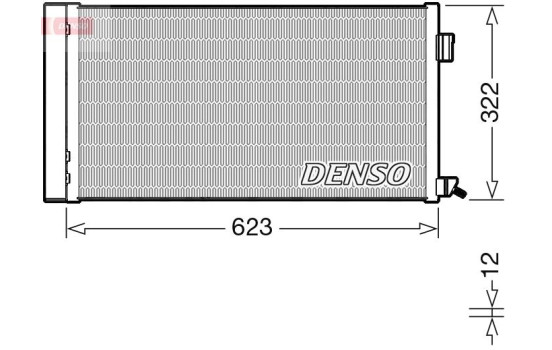 Condenser, air conditioner DCN11010 Denso