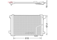 Condenser, air conditioner DCN17035 Denso