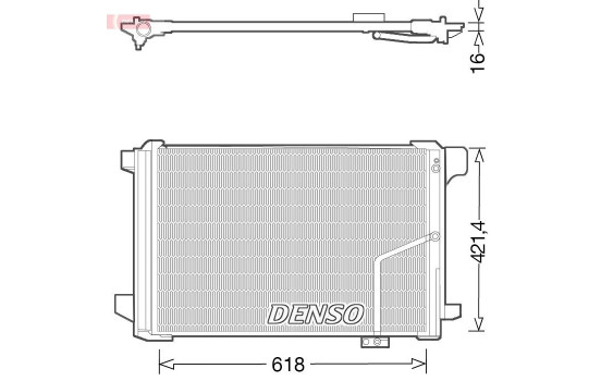 Condenser, air conditioner DCN17035 Denso