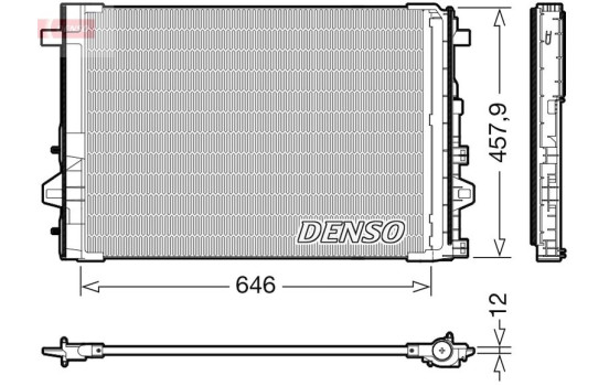 Condenser, air conditioner DCN17059 Denso