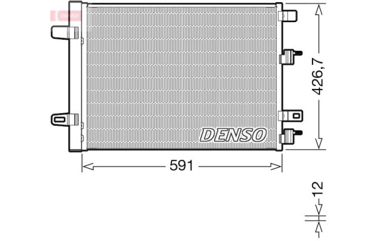 Condenser, air conditioner DCN17063 Denso