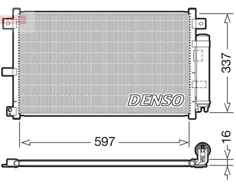 Condenser, air conditioner DCN44001 Denso