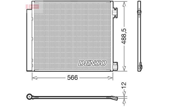 Condenser, air conditioner DCN46026 Denso