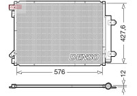 Condenser, air conditioner DCN47008 Denso