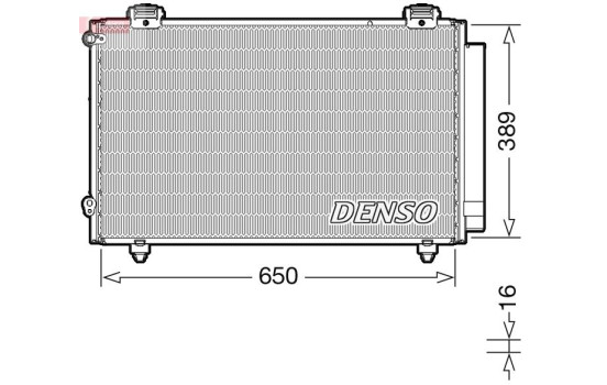 Condenser, air conditioner DCN50023 Denso