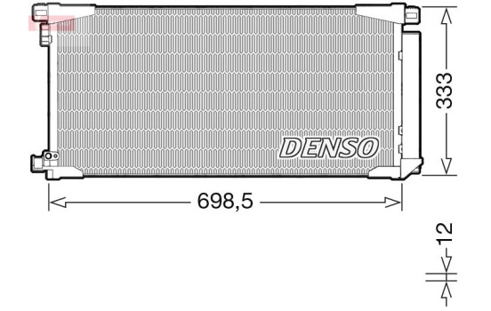 Condenser, air conditioner DCN50115 Denso