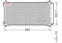 Condenser, air conditioner DCN50120 Denso