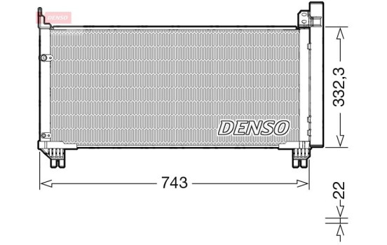 Condenser, air conditioner DCN51014 Denso