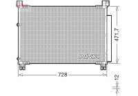 Condenser, air conditioner DCN51015 Denso