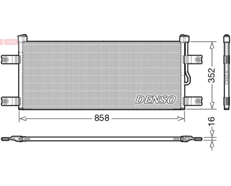 Condenser, air conditioner DCN99069 Denso