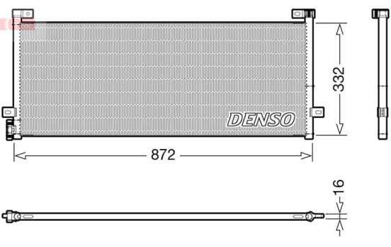 Condenser, air conditioner DCN99072 Denso