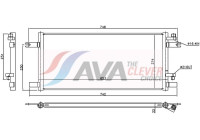 Condenser, air conditioner ME5359 Ava Quality Cooling