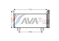 Condenser, air conditioner TO5660D Ava Quality Cooling