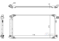 Condenser, air conditioner TO5803D Ava Quality Cooling