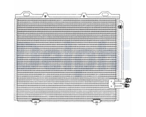 Condenser, air conditioner TSP0225194 Delphi