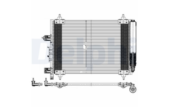 Condenser, air conditioner TSP0225537 Delphi