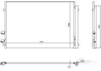 Condenser, air conditioner VN5448D Ava Quality Cooling