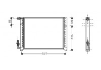 Condenser, air conditioning 01005061 International Radiators