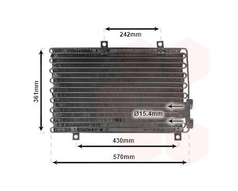 Condenser, air conditioning 01005063 International Radiators, Image 2