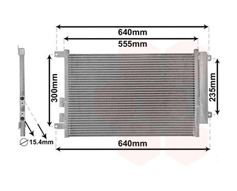 Condenser, air conditioning 01005088 International Radiators, Image 2