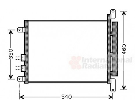 Condenser, air conditioning 01005110 International Radiators, Image 2