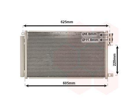 Condenser, air conditioning 01005115 International Radiators, Image 2
