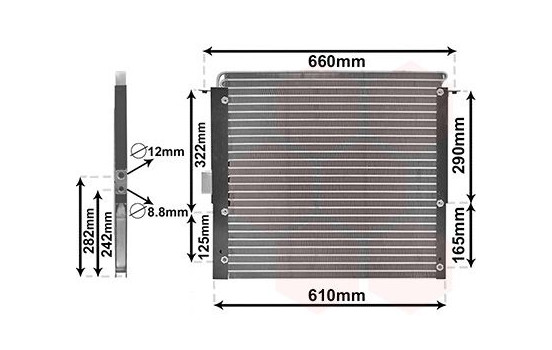Condenser, air conditioning 02005075 International Radiators, Image 2