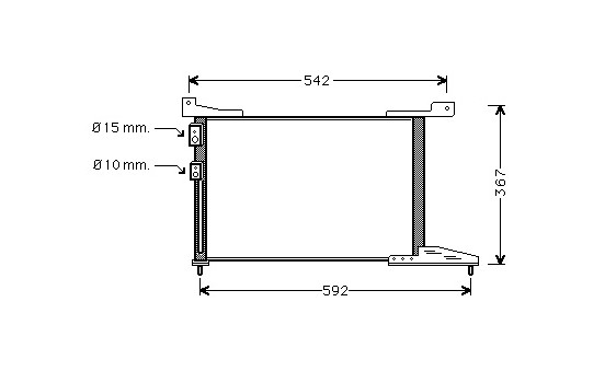 Condenser, air conditioning 02005114 International Radiators
