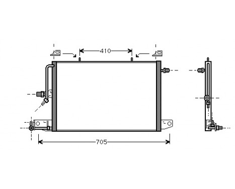 Condenser, air conditioning 03005117 International Radiators, Image 2