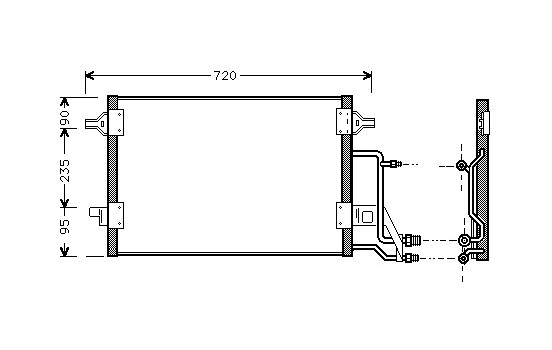 Condenser, air conditioning 03005140 International Radiators, Image 2