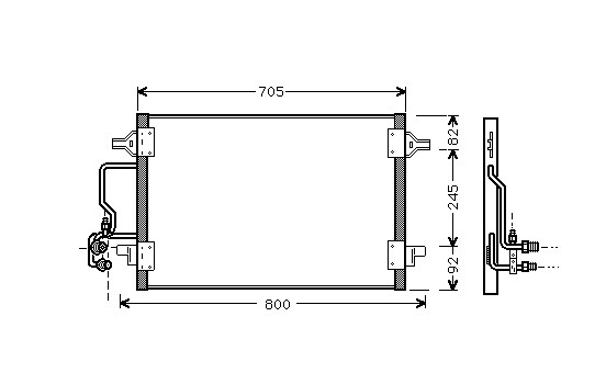 Condenser, air conditioning 03005175 International Radiators, Image 2
