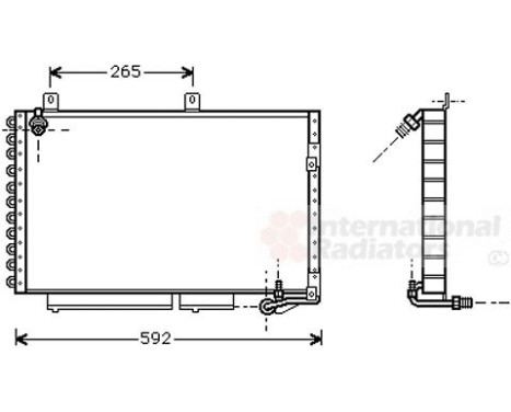 Condenser, air conditioning 03005184 International Radiators, Image 2