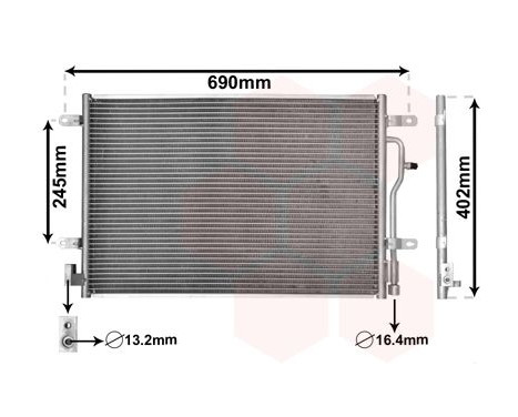 Condenser, air conditioning 03005194 International Radiators