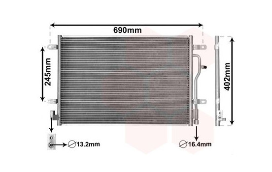 Condenser, air conditioning 03005194 International Radiators