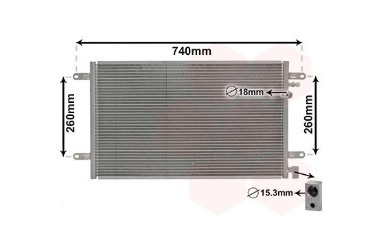Condenser, air conditioning 03005237 International Radiators, Image 2