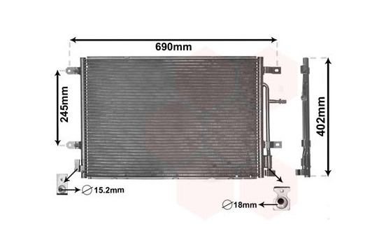 Condenser, air conditioning 03005238 International Radiators