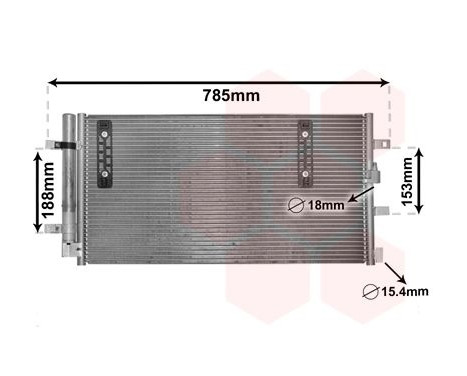 Condenser, air conditioning 03005297 International Radiators, Image 2